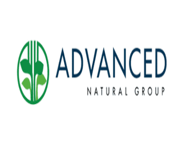 Logo of Advanced Natural Group with green leaf design.