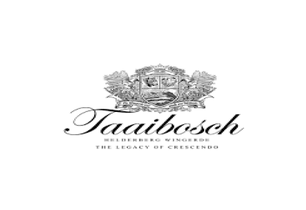 Logo of Taaibosch, a winery emphasizing legacy and tradition.