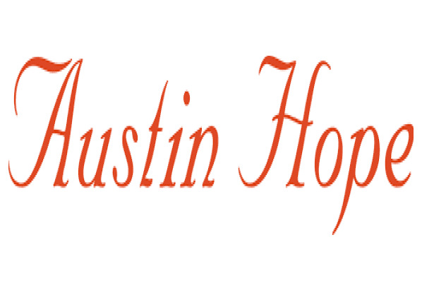Stylized text reading 'Austin Hope' in elegant orange font.